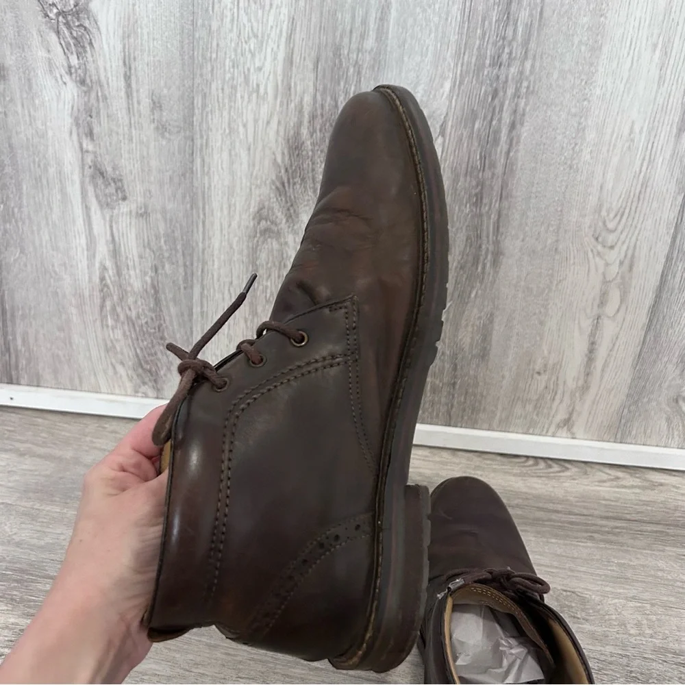 Florsheim Fenway chukka boot men 10 brown leather Preppy Workwear Academia
